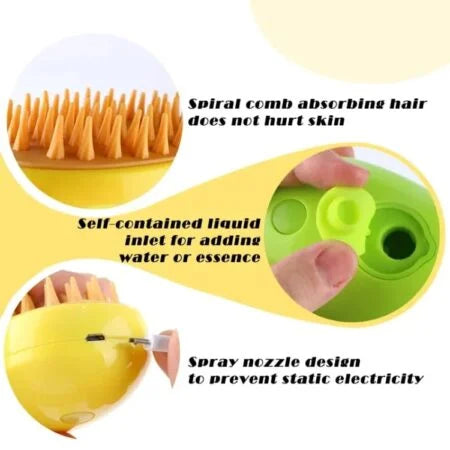 2-in-1 Spray Pet Grooming Brush